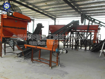 小型有機肥生產(chǎn)線現(xiàn)場